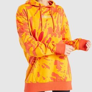 Gymshark color burst hoodie size XS‎ orange woman’s
